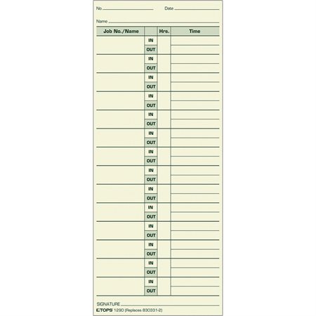 Two-sided Time cards