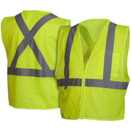 SAFETY VEST HI-VIS LIME *LARGE