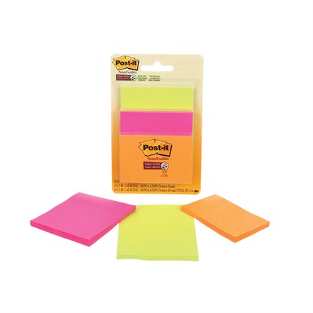 Feuillets super collants Post-it® - collection coup de pouce