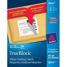 TrueBlock™ White Rectangle Labels