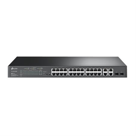 Commutateur Jetstream intelligent 24 ports 10 / 100 Mbps + 4 ports Gigabit avec 24 ports PoE+