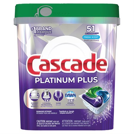 Cascade Platinum Plus ActionPacs Dishwasher Detergent