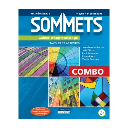 Sommets - 1er cycle (1re secondaire) - COMBO Cahier d'apprentissage - Version imprimée ET numérique Sommets 1re secondaire imprimé