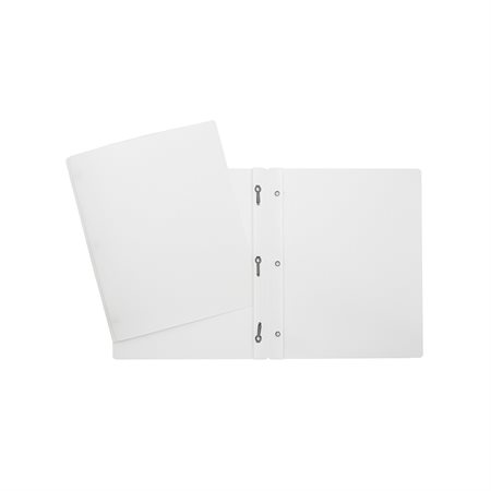 White Poly Portfolio with fasteners (Duo-tang)