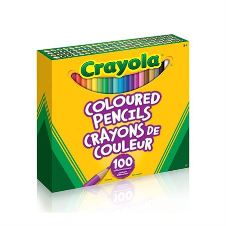 Crayon à colorier en bois Crayola (100)