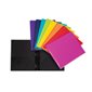 Plastic portfolios with zip pocket