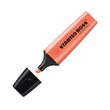 Surligneur boss original pastel rouge corail