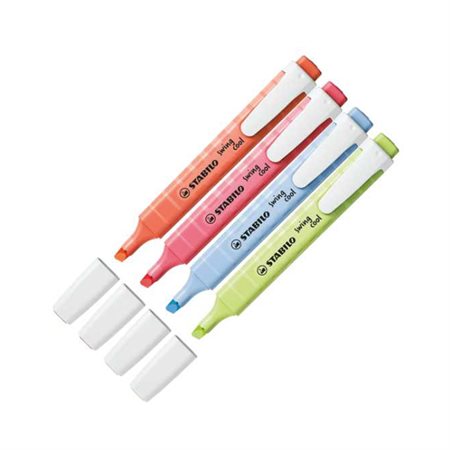 Set of 4 Stabilo SWING COOL Pastel Highlighters
