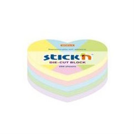 Pastel Heart Patterned Adhesive Notes