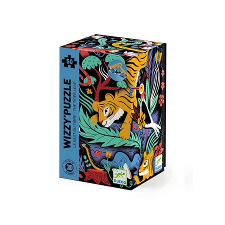 Casse-tête Wizzy's Puzzles - Le saut du tigre (50 morceaux)