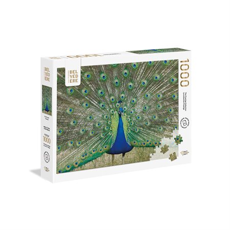 Blue peacock puzzle - 1000 pcs