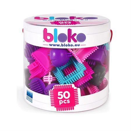 Bloko - Tube of 50 pieces - Pink