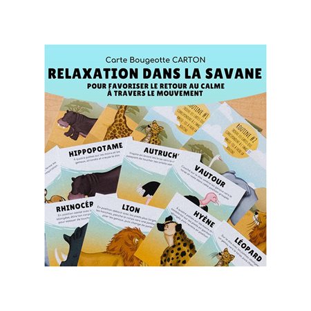 (Fr) Carte Bougeotte - Relaxation dans la savane