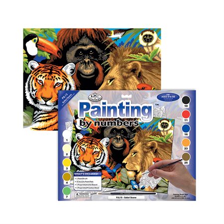 Paint by numbers Junior Large - Safari Scene