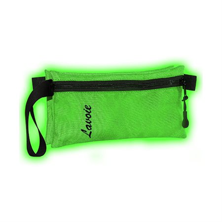 Lavoie Double Pencil Case -Neon Green