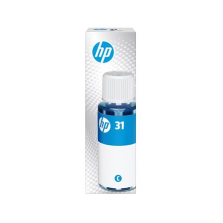 HP 31 Cyan Ink Bottle, 70ml
