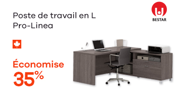 Poste de travail en L