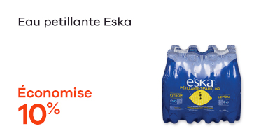 Eau pétillante au citron Eska