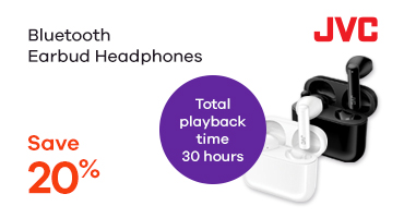 Bluetooth Earbud Headphones Black