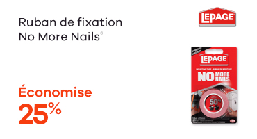 Ruban de fixation No More Nails