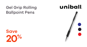 Gel Grip Rolling Ballpoint Pens