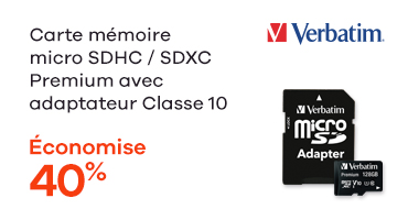 Carte mémoire micro SDHC / SDXC Premium avec adaptateur Classe 10