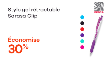 Stylo gel retractable Sarasa Clip